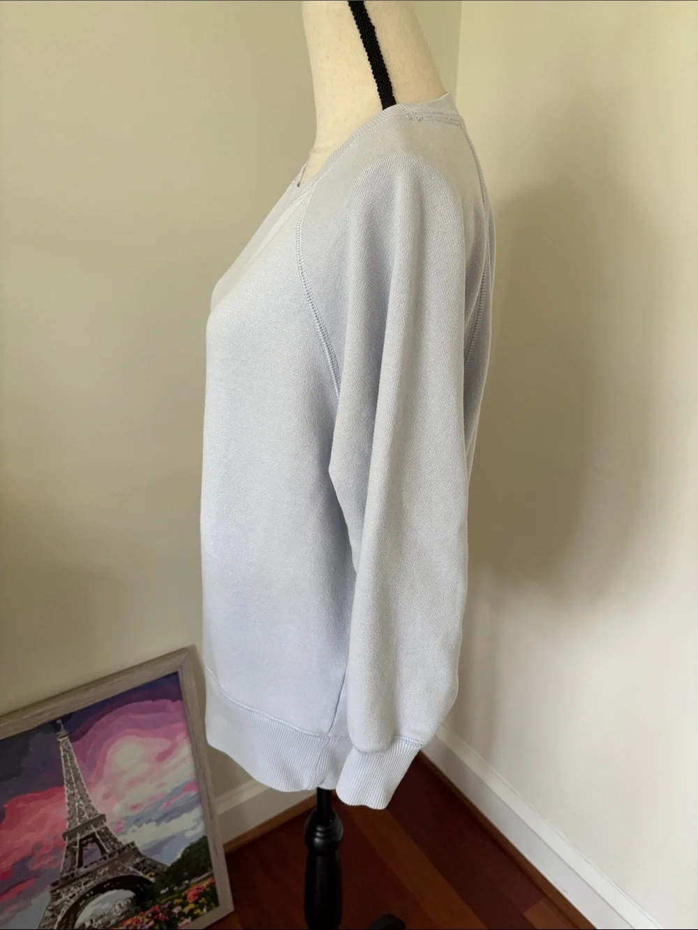 aerie Light Blue Crewneck Women's Sweater - Picture 3 of 4